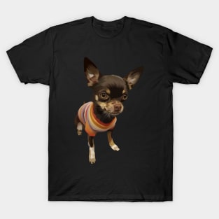 Retro T-shirt Black Dog- vector art the dog T-Shirt